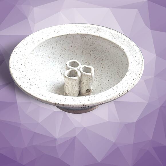 RECKERS Signed Clay 7" Diameter Bowl-Robert Reckers SALT CREEK POTTERY - Picture 2 of 11